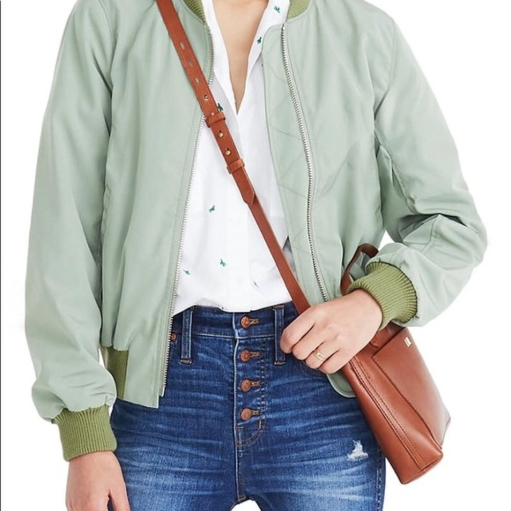 Madewell Green Bomber Jacket